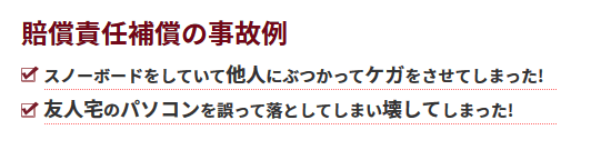 ���̑������ӔC�⏞�̎��̗�